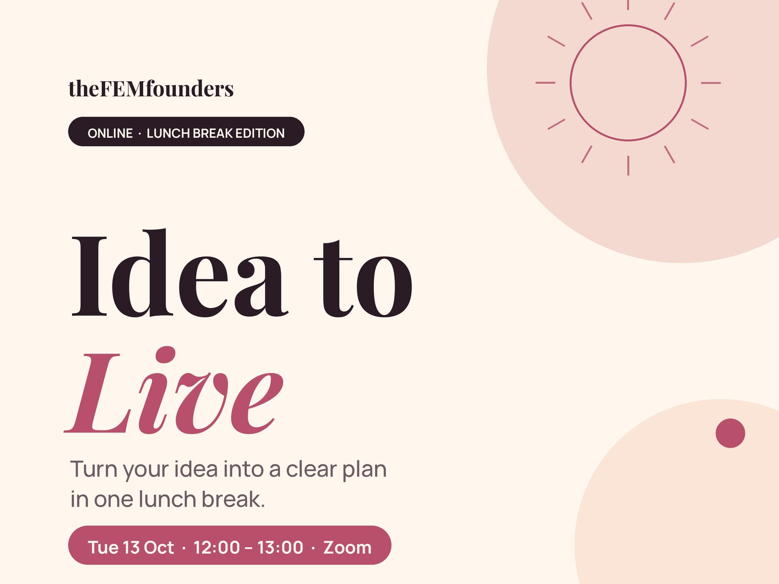 Ideas to Live: Lunch Break Edition