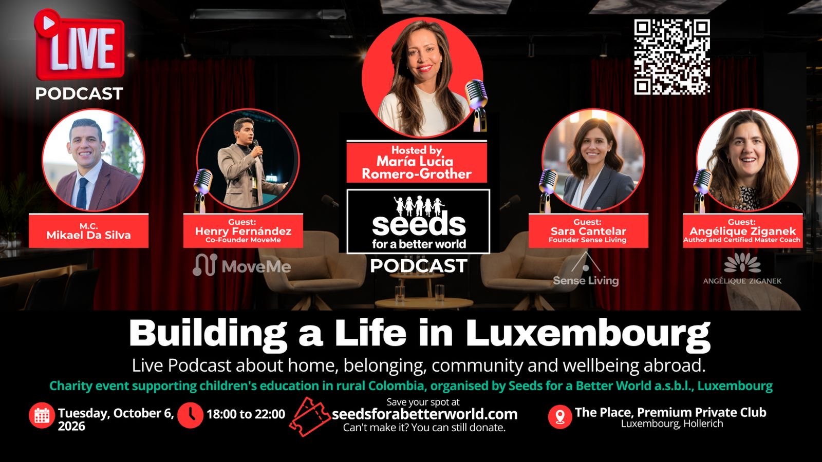 Building a Life in Luxembourg | Live Podcast  Charity Evening